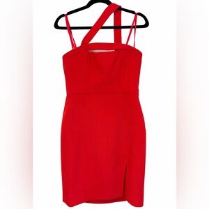 BCBGMAXAZRIA Women’s Dayne Fitted Red Dress